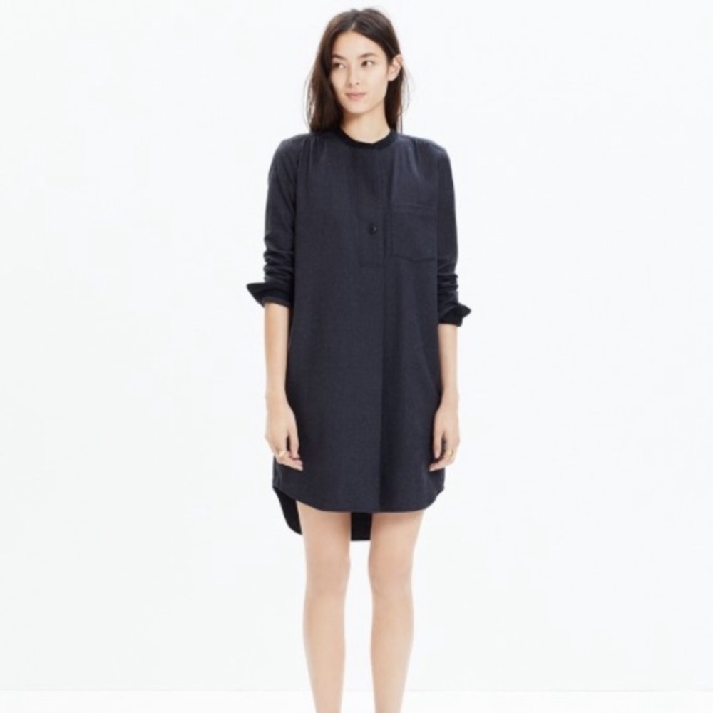 Madewell Wool Latitude shift Dress with pockets